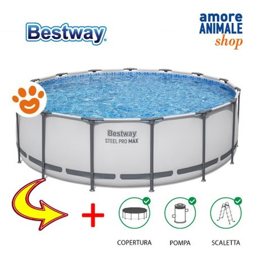 Bestway piscine rotonde steel - bestway,