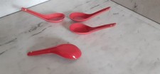 4 porcelain rice spoons 
