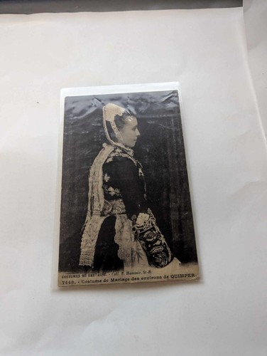 Postcard costume mariage - de,