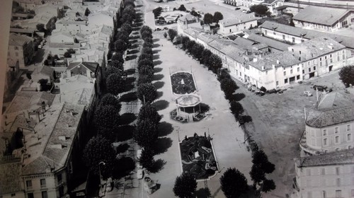 Ancienne photo aérienne - photo, de