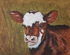 Tableau original de vache art