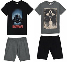 Pyjama Pour Adultes Masculins DC COMICS BATMAN Disponible En Noir Ou Charbon