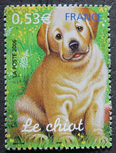 Timbre france le chiot - -,