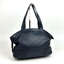 Excellent Condition FURLA Handbag Logo Embossed with Full Pattern Lining Gold Ha