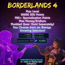 Borderlands 4 ? INSANE MODDED ITEMS, 700 SPEC, SDU, LEVEL 50, MONEY/ERIDIUM ✨