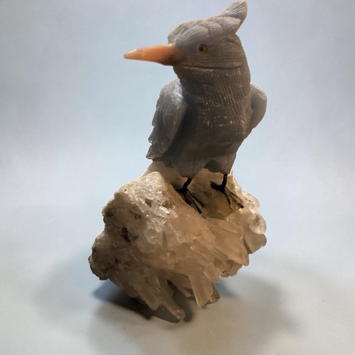 Sculpture oiseau bleu - oiseau,