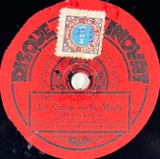 Robert Guéneau : Le coeur et la main 78 tours rpm DISQUE INOVAT 2090