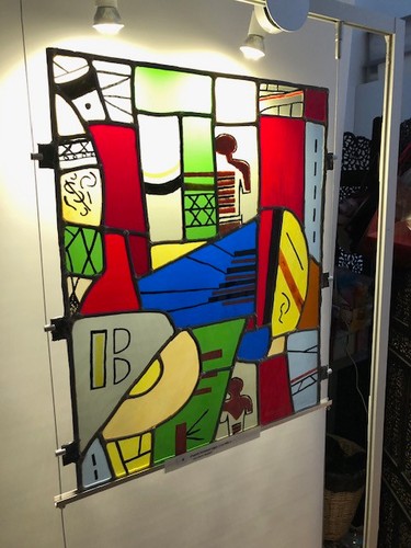 Vitrail art la ville - ,