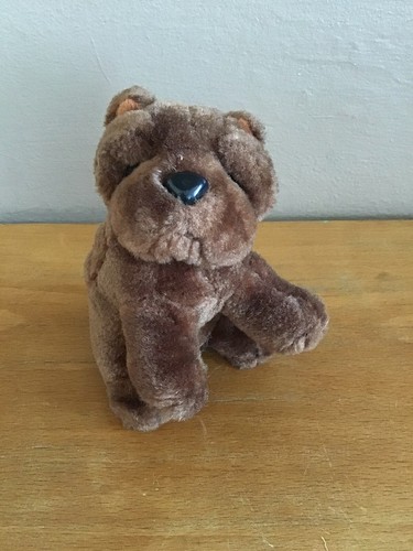Peluche chien race - chien, assis