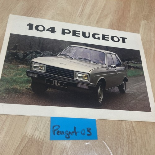 Peugeot 104 gl6 - sl, za