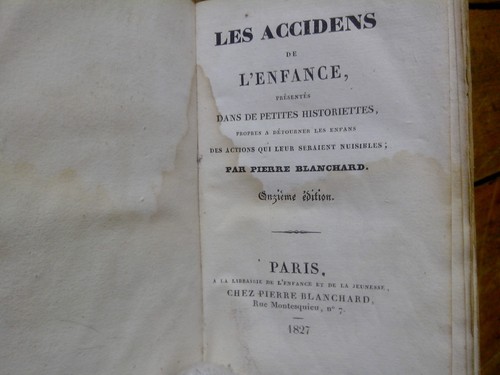 Livre rare les accidens - accidens, de