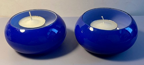 Duo photophores verre - de,