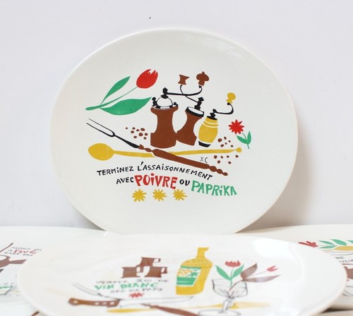 Assiettes fondue modèle - assiettes,