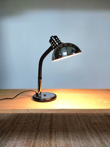 Lampe bureau vintage chromé - bureau,