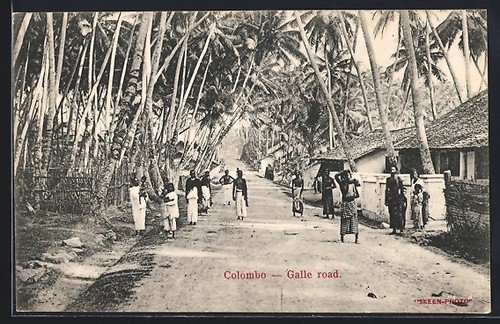 Carte postale colombo - postale, galle