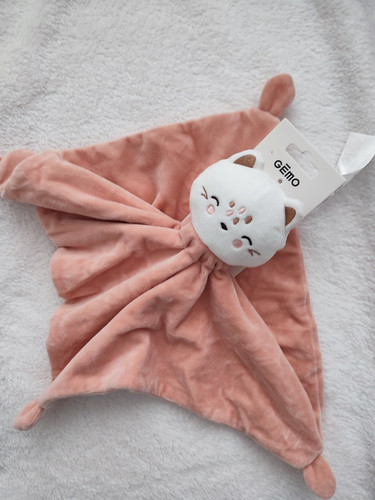 Doudou chat ours - chat, blanc