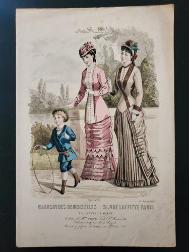 Gravure mode xixème - de,