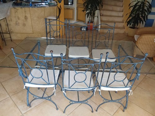 Table fer forge fabrication - table,