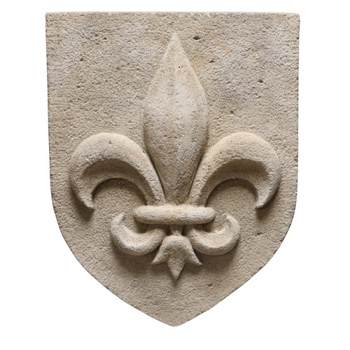 Blason mural fleur lys en - mural, de