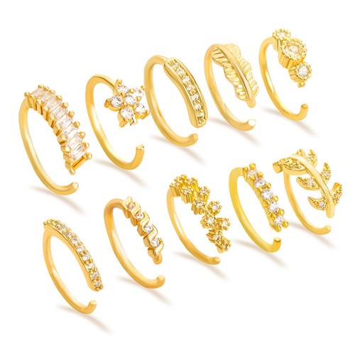 Pièces piercing nez - 10,