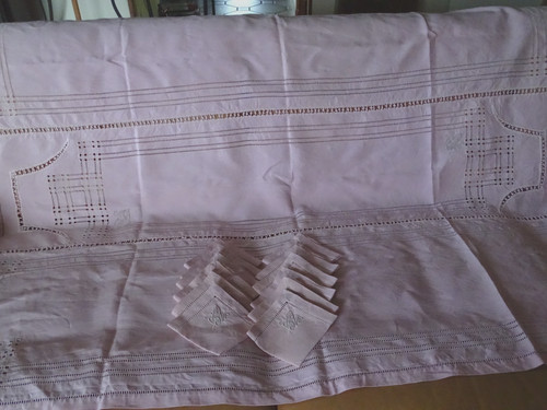 Nappe thé 12 serviettes - 12,