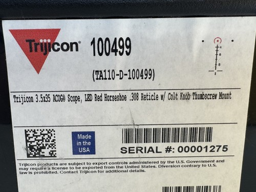 Trijicon acog 5x35 - 3.5x35, scope