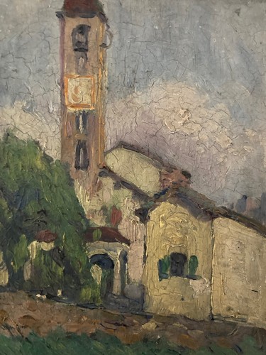 Belle peinture huile panneau