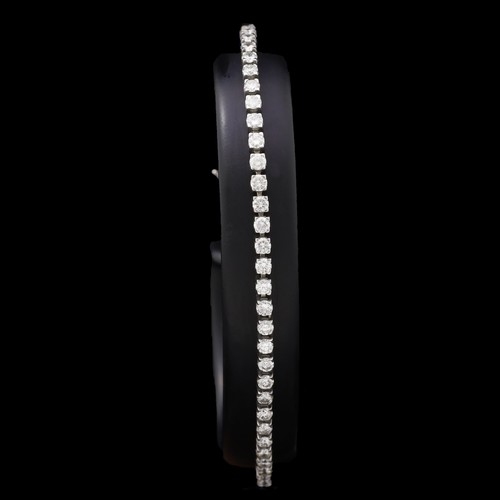 Bracelet tennis blanc - bracelet,