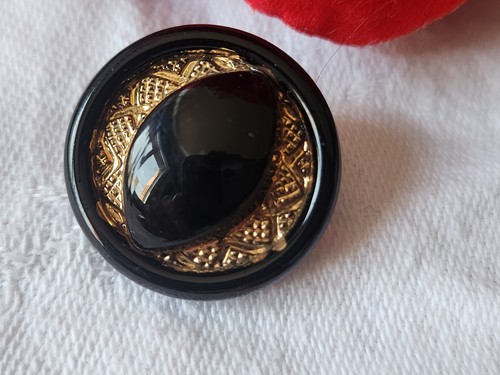 Gros bouton ancien verre - ancien, en