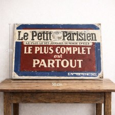 Plaque publicitaire ancienne