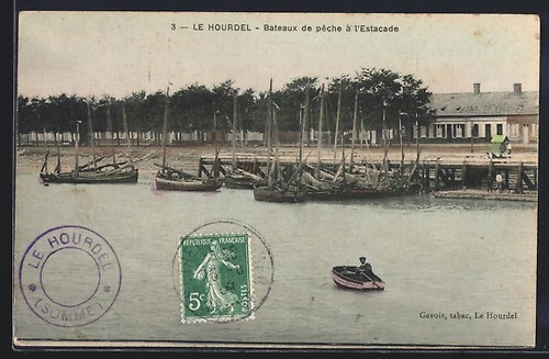 Cpa hourdel bateaux - cpa, le