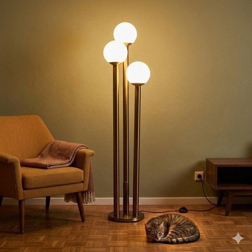Lampadaire vintage métal - lampadaire,