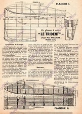 LE TRIDENT SAILBOAT SAILING SLIDER SCHEME CUT PLAN 1949? BOAT SHIP
