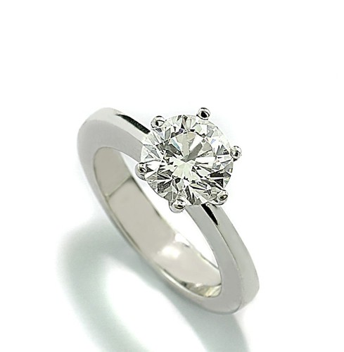 Bague solitaire diamant - diamant, 2,00