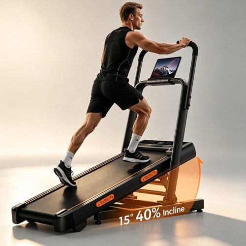Tapis course de pente - de,