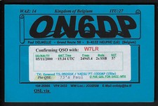 QSL Card"ON6DP,Paul Delmelle,Kingdom of Belgium",Neupré,Belgium(Q4920)