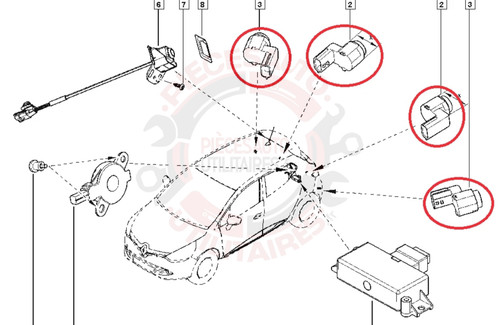 Capteur recul stationnement - capteur,