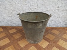 ancien seau en zinc galva