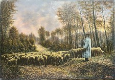 Tableau HST "Paysage aux