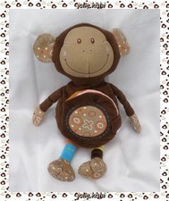 Doudou Peluche Singe Marron