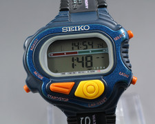 Vintage 1994 [Near Mint] Seiko Super Runners S640-4000 Digital Men's Watch JAPAN