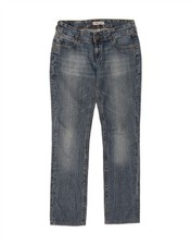 LEVI'S Womens 571 Slim Jeans W34 L31 Blue TK09