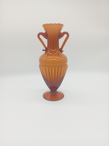Vase amphore verre opaline - vase,