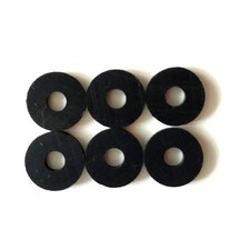 6 Rondelles de Caoutchouc pour Attaches Courroie
