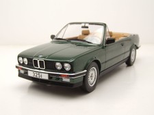BMW 325I Cabriolet E30 1985 Vert Foncé Métallique Modèle Réduit 1:18 MCG