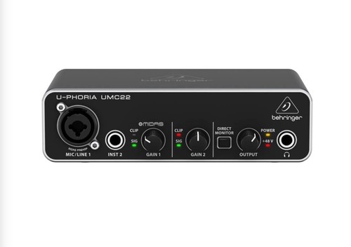 Interface audio usb - usb, behringer