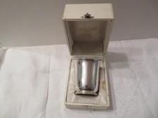 timbale en argent massif