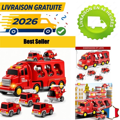 Camion pompiers en - camion,