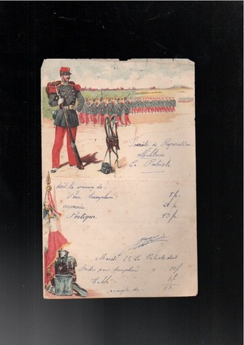 Facture militaire ancienne - facture,