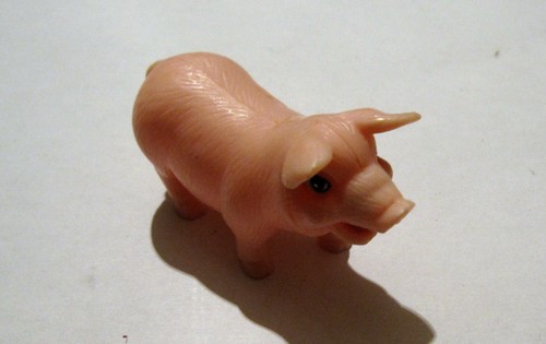 Figurine cochon rose pink pig - rose,